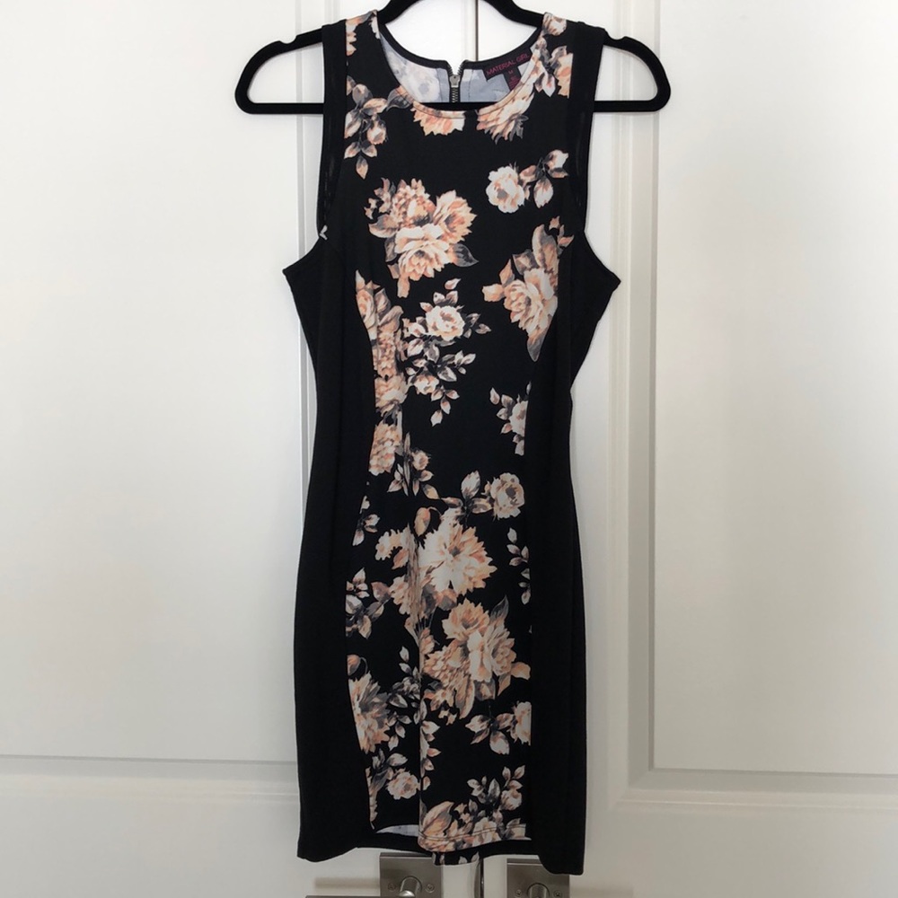 Black floral dress